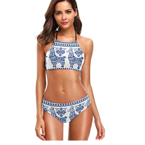 S. the Widow Other - ISLA Boho Llama Print Bikini